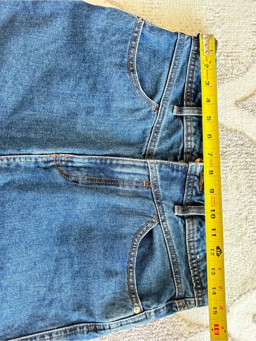 Lefties Vintage Denim  Maxi Stretch High-Waisted Front Slit A-Line Jean Skirt - Picture 6 of 11